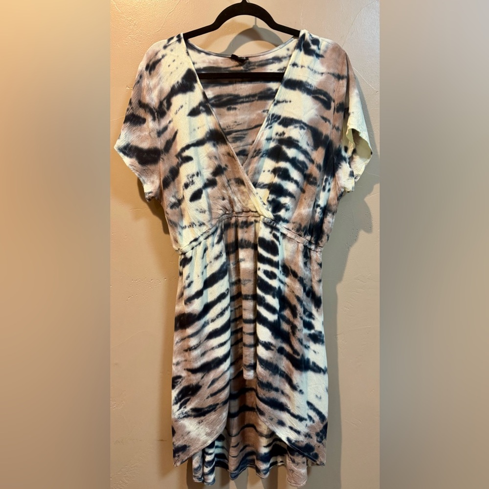Torrid Animal Print Wrap style Tunic Top